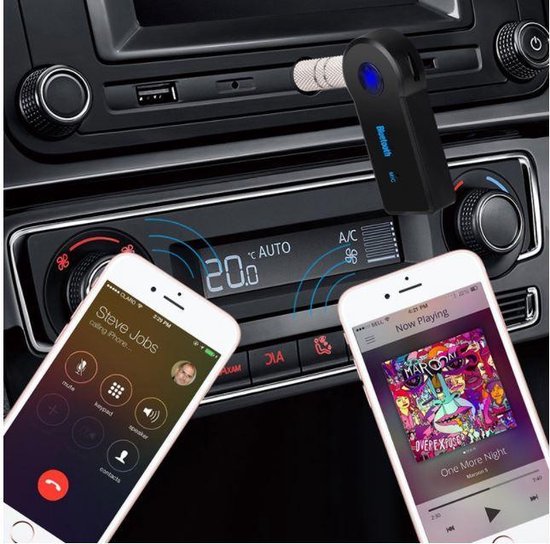 2 In 1 Draadloze Bluetooth 5.0 Ontvanger Adapter 3.5Mm Jack Voor Auto Muziek Audio Aux A2dp Hoofdtelefoon Reciever handsfree - Merkloos