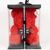 Rose bear - Rosebear - Rozen Beer - Rozenbeer - Roosbeer - Teddybear Rozen - Roos - Liefde - Bloemen - Rood 40cm - Inclusief Giftbox en Giftcard van Bloomingbears - Limited Edition