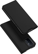 Luxe zwart agenda wallet hoesje Oppo A54 4G / A74 5G