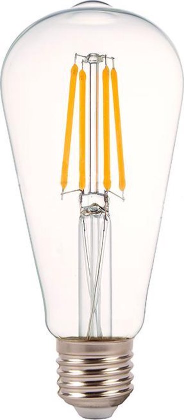 overloop zakdoek Vermaken LED Filament Lamp - E27 - 4 Watt - Dimbaar - Warm Wit - 350 Lumen | bol.com