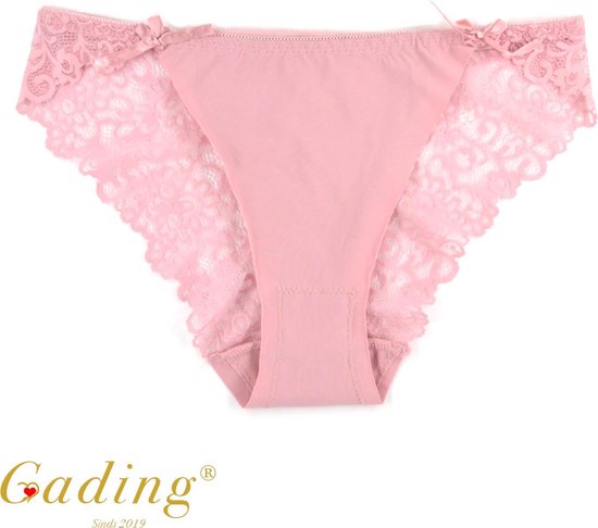 ras Reciteren Werkwijze Gading® Sexy Dames Onderbroeken Zomer -lace Ondergoed- Kant Slips -2 pack-  roze - L | bol.com
