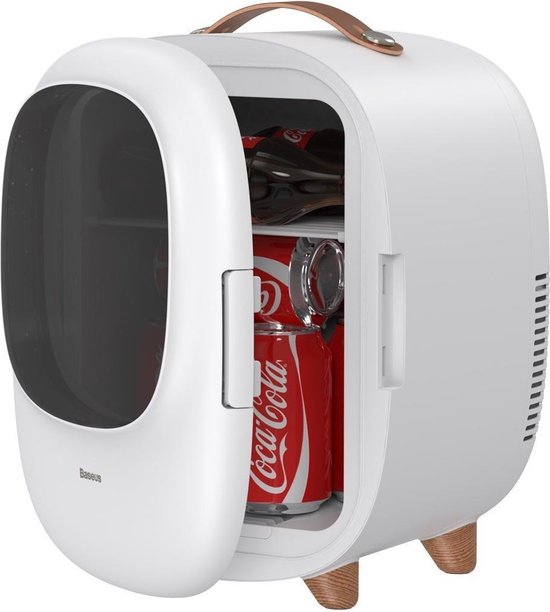 Koelkast: Baseus - Mini koelkast - draagbare koelkast - 8 L - Verfrissing / verwarming - 220 V - wit -, van het merk Baseus