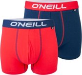 O'Neill Heren Boxershorts 2-Pack Red & Blue | 900012