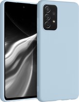 kwmobile telefoonhoesje voor Samsung Galaxy A72 - Hoesje voor smartphone - Back cover in mat lichtblauw