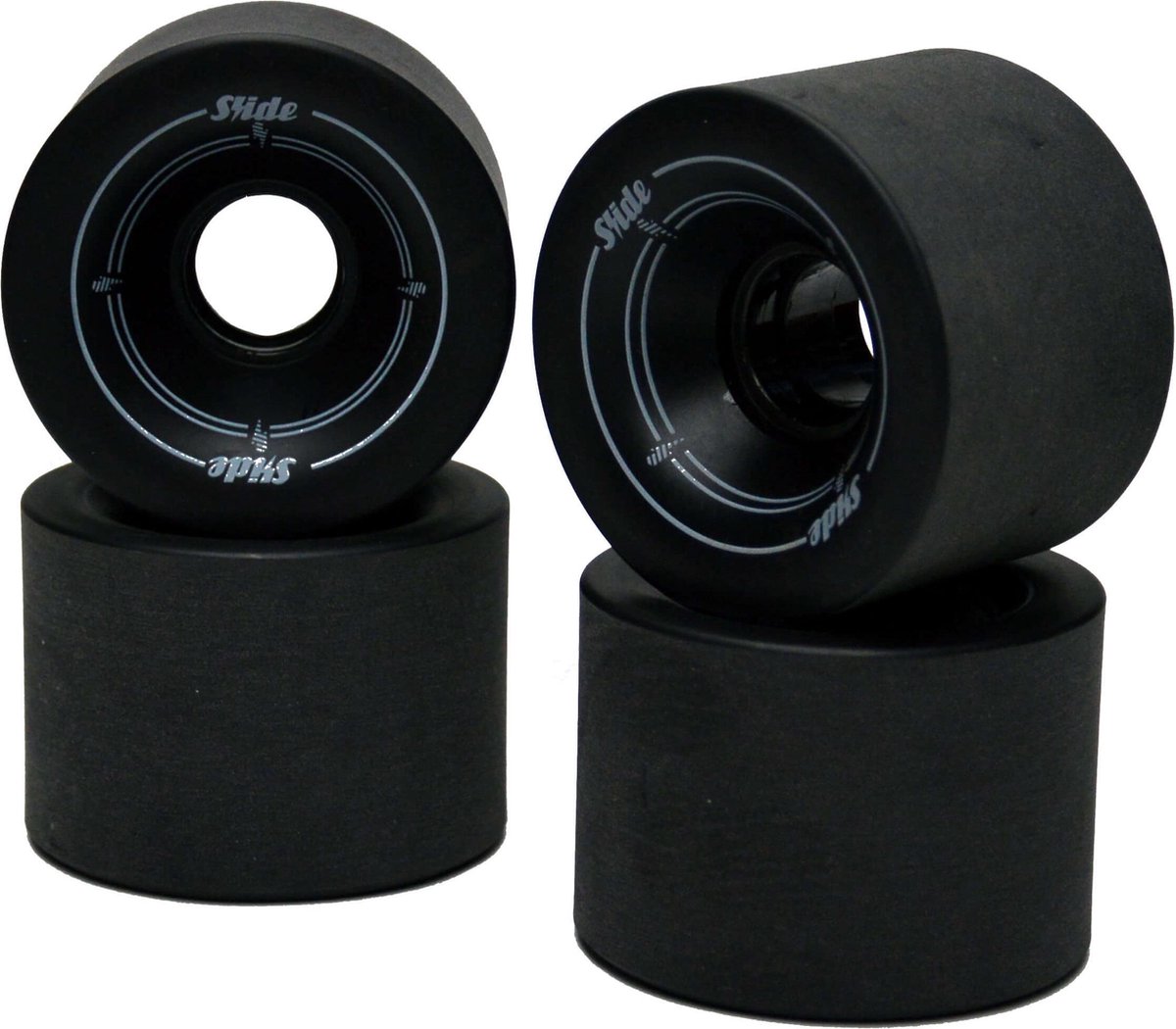 Slide 70mm Surfskate Wielen voor Slide Surfskate Zwart