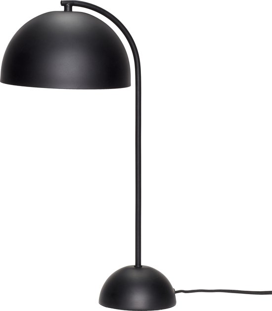 HÜBSCH INTERIOR - FORM Tafellamp van zwart metaal - ø23xh48cm
