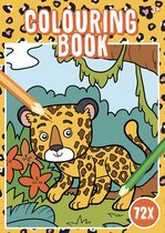 Colouring Book - Kleurboek - Panters - Wilde dieren - 72 Pagina's