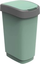 Afvalbak Rotho Twist ECO 50L groen