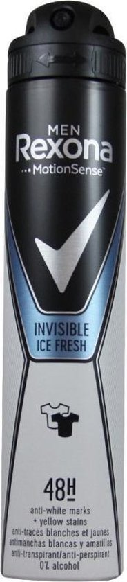 Deodorant Spray Frisheid Invisible Ice Fresh Men Rexona Invisible Ice Fresh Men 200 ml