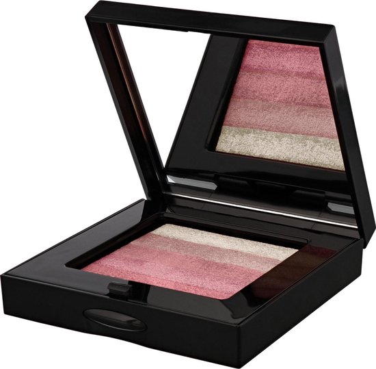 Bobbi Brown Rose Shimmer Brick Set with Mini Face Blender Brush 10,3