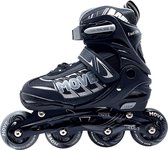 MOVE - Fast - Uni - Inline skates voor kind - Zwart - Maat 34-37 - Verstelbaar - Skeelers