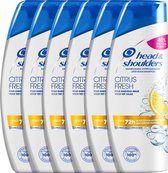 Head & Shoulders Citrus Fresh Anti-Roos Shampoo - Voordeelverpakking - 6 x 285 ml