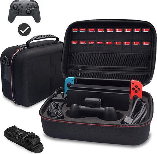 Luxe XXL Draagtas Hard Cover Koffer Case Hoesje Geschikt Voor Nintendo  Switch &... | bol.com