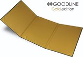 Goodline® - Luxe Metallic Gouden Rapportmap / Diplomamap / Certificaat Mappen - 3x A4 - Gold Edition