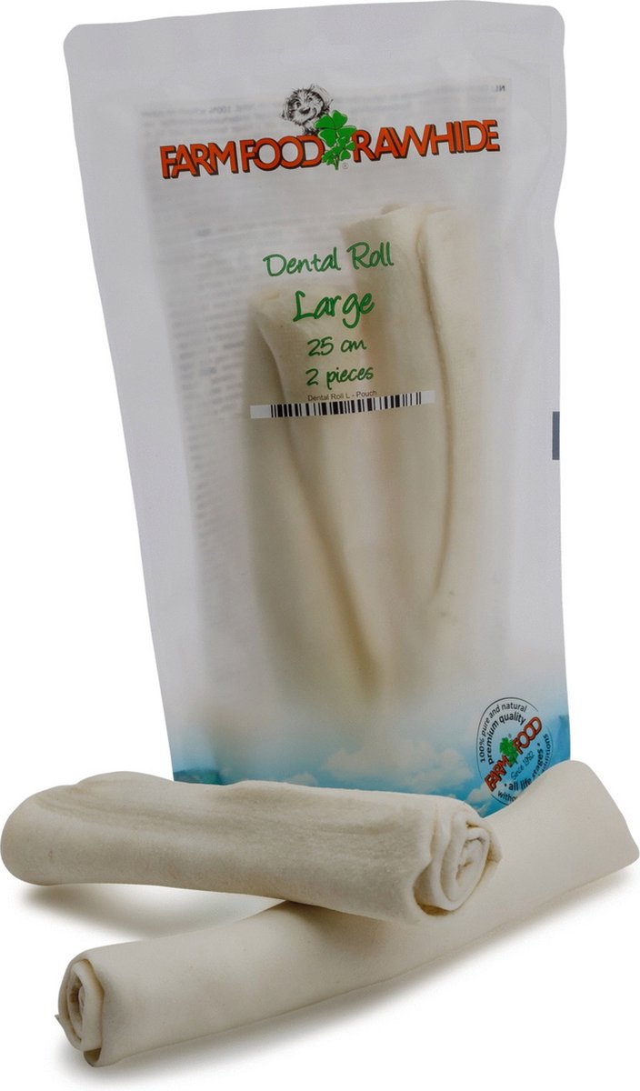 Farm Food Rawhide Dental Roll Rund Hondensnacks 130 g