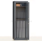 MustangSafes Wapenkluis Tactical MSG 40-7 S2  - 7 Wapenplaatsen - 134 cm Geweer lengte - Elektronisch Codeslot MS-1650 (1 gebruikerscode)