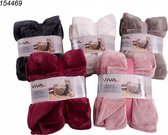 Fleece deken Flanel blanket Cashmere Touch Wit 150 x 200