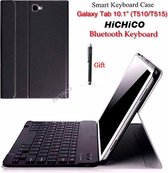 CoolTech Smart Keyboard Case voor Samsung Galaxy Tab A 10.1” (2019) SM-T510/T515 - Magnetically Detachable - Wireless Bluetooth Keyboard hoesje Flip Multi-Stand met toetsenbord en