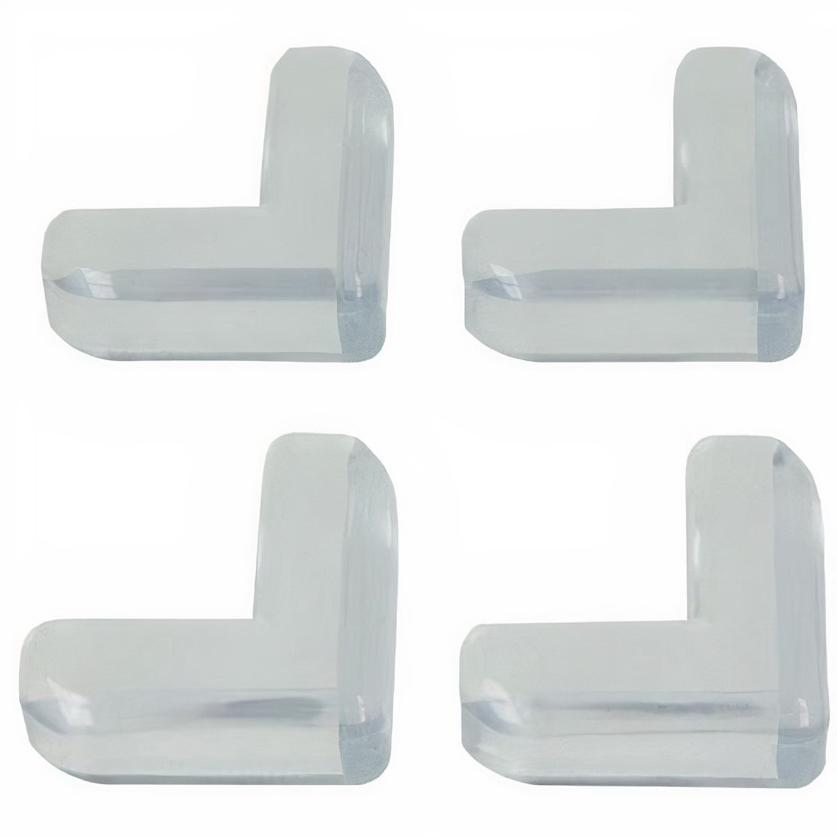 Metaltex Tafelhoekbeschermers 4,1 Cm Rubber Transparant 4 Stuks