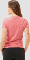 adidas Essentials Slim Logo Shirt Roze Dames - Maat L