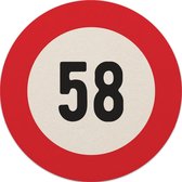 Bierviltjes 58 jaar | Bierviltjes 20 stuks | Bierviltjes verjaardag| Bierviltjes gefeliciteerd