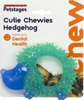Petstages Orka Cutie Chewies Hedgehog - Hondenspeelgoed - 13x10x3 cm 160 g Mintgroen Blauw