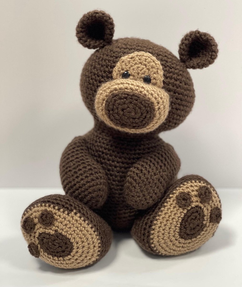 Creatief Thuis met Diane Haakpakket knuffel Billy de Beer - 22 cm - Inclusief patroon