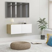 Tv meubel - Zwevend - Wit sonoma eiken - Woonkamer - Design - Nieuwste Collectie