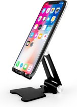 Telefoonstandaard - Zwart - Reismodel - Aluminium - Compact