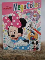 Megacolor kleurboek Disney Minnie Mouse met stickers, Roze