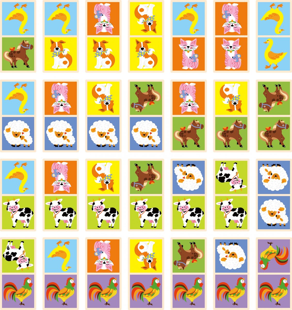 Viga Toys - Domino - Boerderijdieren