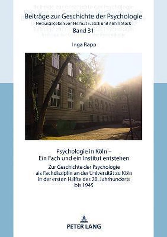 Beitraege Zur Geschichte der Psychologie- Psychologie in Koe ... - cover