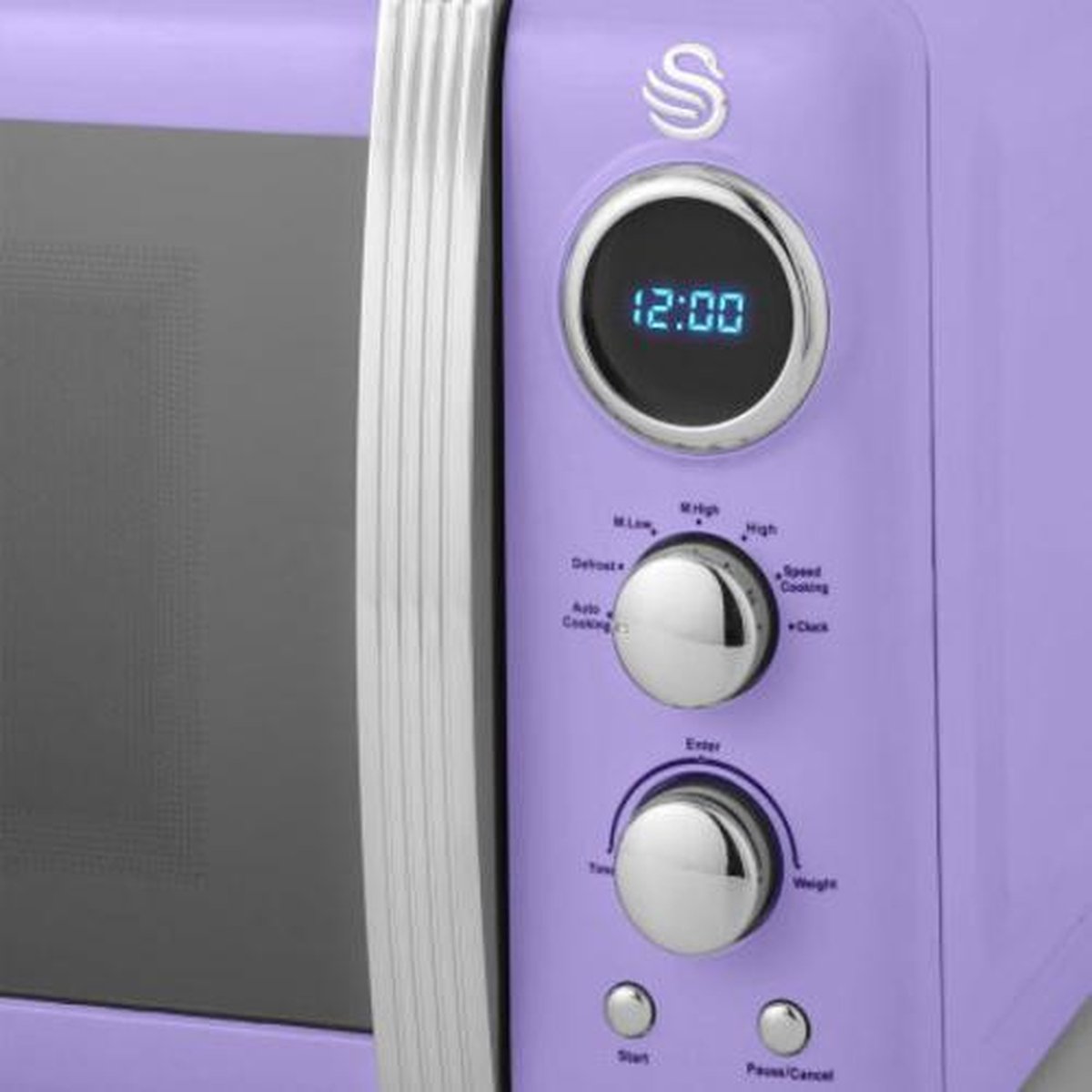 Micro-ondes Violet Rétro Emerio MW-112141.4 Lilas 700W - 20 Litres Design Vintage Élégant