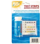 BSI - Zwembad Test Strips 50 stuks - Zwembad - Zwembadaccessoires - Voor de bepaling van pH, vrij chloor, totale chloor, alkaliniteit en hardheid van het water - 50 teststrips