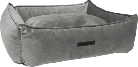 Wooff Hondenmand Cocoon Velours - L - Grijs - 70 x 90 cm