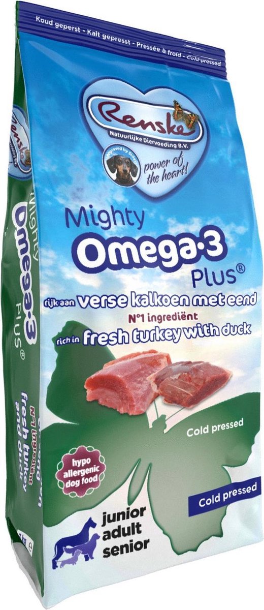 Renske Mighty Omega Plus Kalkoen & Eend Geperst