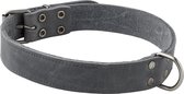 Adori Collar Fat Leather With Print Grey - Collier pour chien - 20mmx50 cm