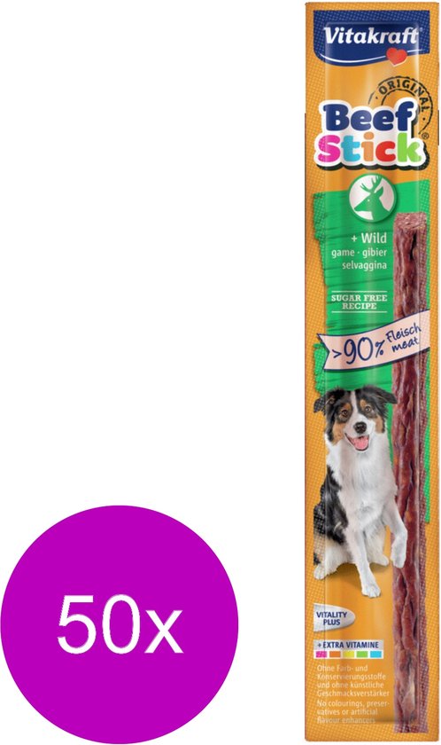 Vitakraft Pure Duck XXL Bonas, Hondensnacks, Calcium bot met eendenvlees, traktaties voor hondentraining, Geen toegevoegde suiker (8x 200g