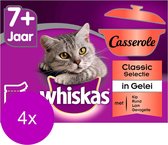 Whiskas Casserole Senior Classic Selectie - Kattenvoer - 4 x 4x85 g