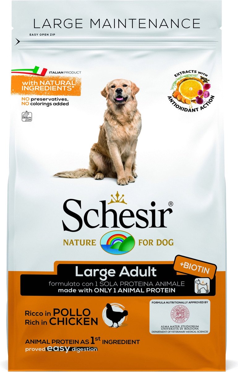 Schesir Large Maintenance Kip – Hondenvoer – 12 kg