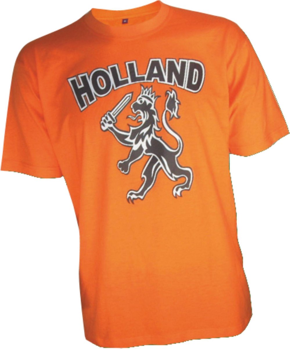T-shirt oranje Holland met leeuw kids| WK Voetbal Qatar 2022 | Nederlands elftal kinder shirt | Nederland supporter | Holland souvenir | Maat 164