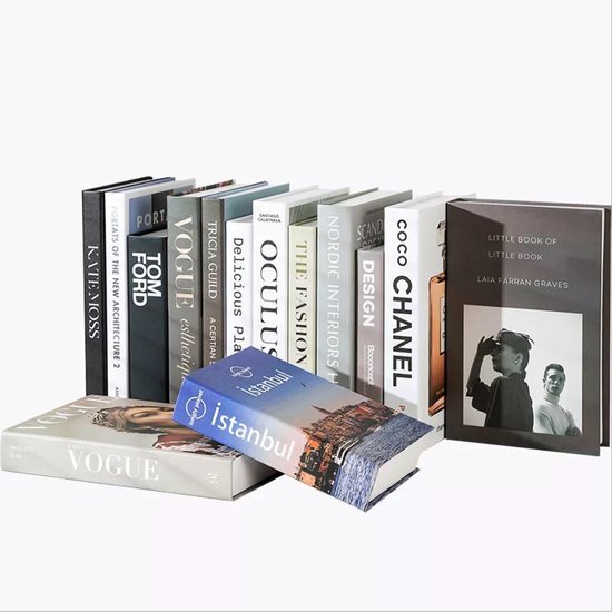 rammelaar Opgewonden zijn aantal Vogue Tafel Boek Decoratie | Moderne Simulatie Harde Kaft Boeken Zonder  Inhoud | FaQood | bol.com