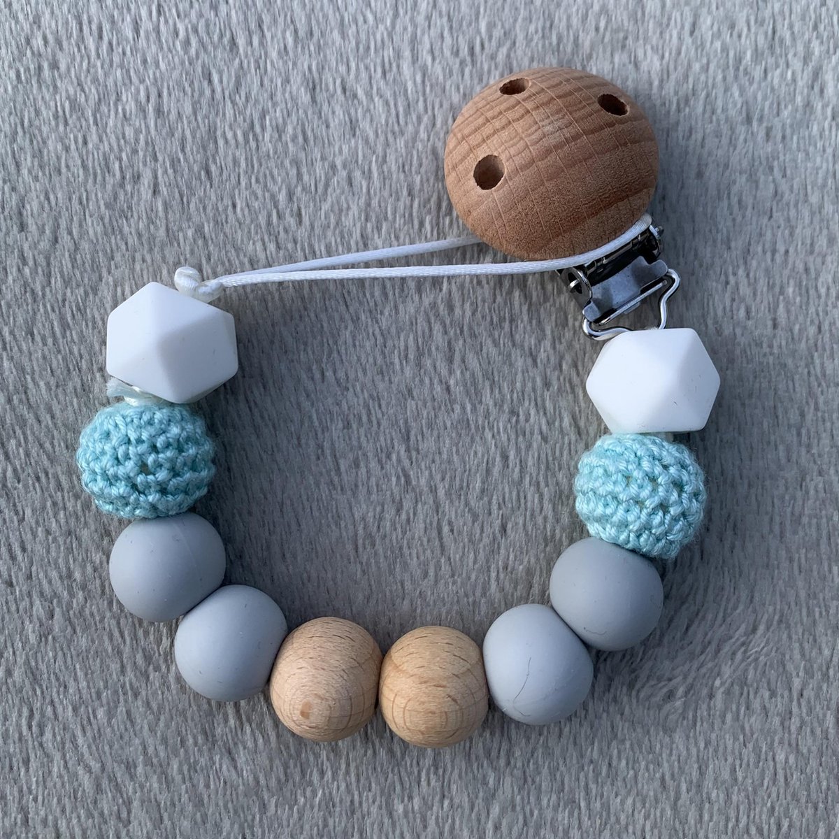 Goedkoopste Speenkoord blauw | Kraamcadeau | Baby | Babyshower | Speenclip | Speenketting | Kralen | Bebbes