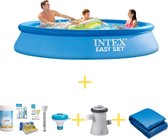 Zwembad - Easy Set - 305 x 61 cm - Inclusief WAYS Onderhoudspakket, Filterpomp & Grondzeil