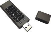 NTRONIC USB Encryped Flash Drive | 64 GB | USB 3.0 Stick | AES256 Encryptie | Beveiligd met pincode | Wachtwoord | Privé documenten | Geheime documenten | Zakelijk gebruik | Bitcoi