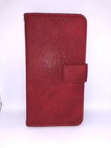 Huawei P30 Luxury Wallet Case met pasjes (Rood)