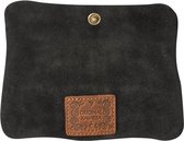 Original kavatza roll pouch black suede leather, small, mp2