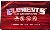 Elements red (hemp) single wide (25 pks a box 100l)