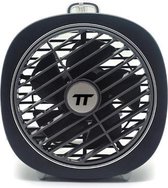 TT TipsTops Bureau Ventilator met Licht - Nachtlicht LED Mobile Tafelventilator Verkoeling | Kleur zwart