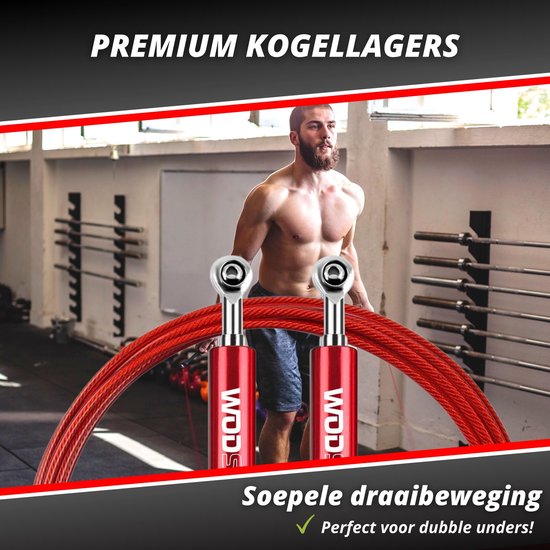 RPM Session4 Assault Fitness Springtouw - Aluminium Handgrepen - Instelbare Lengte - Voor Double Unders En HIIT